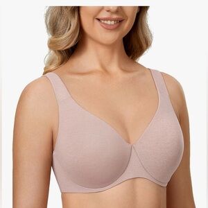 36DD/E unpadded underwire minimizer bra